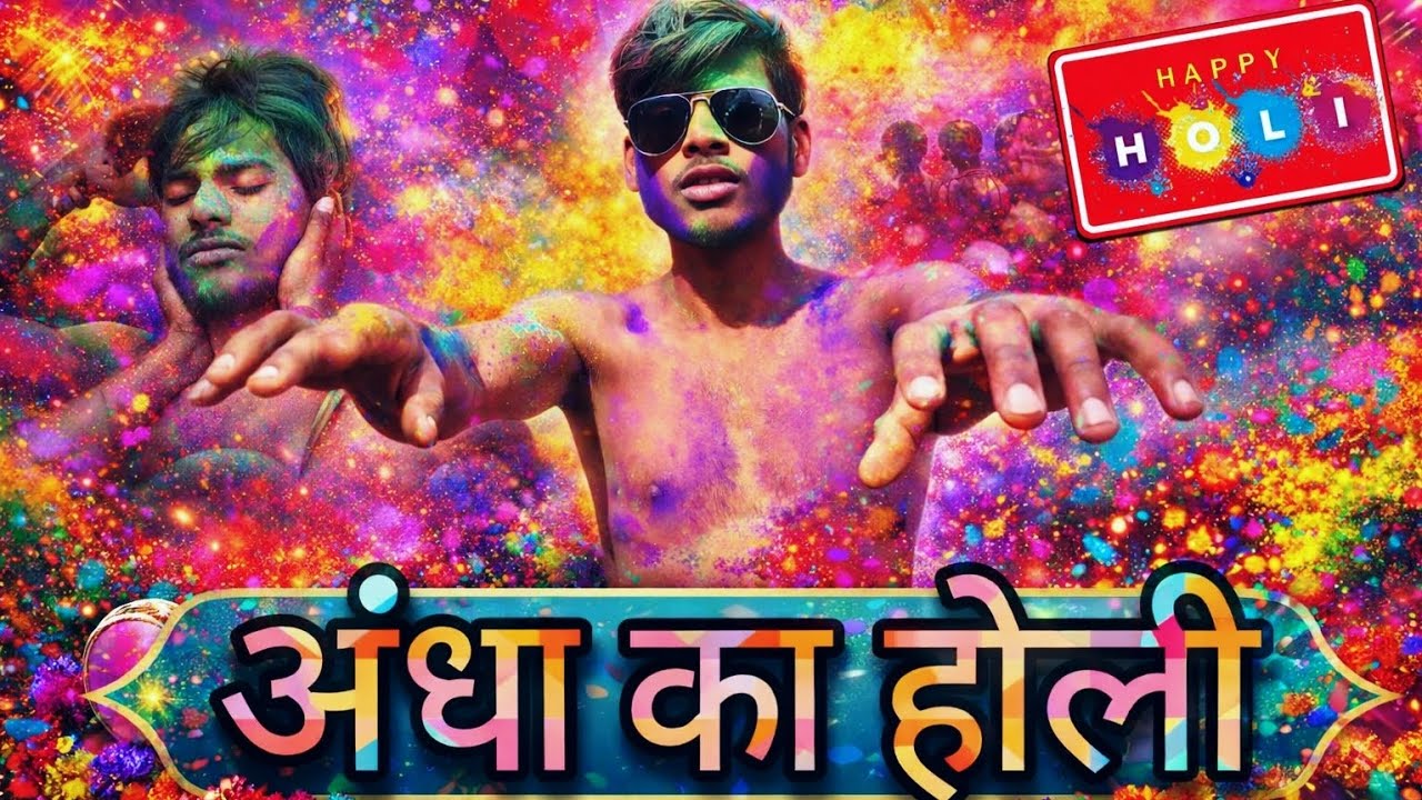 अंधा ने होली में कर दिया बड़ा कांड 😱 || Daily Comedy Video By Nitish Bhai || @Nitishbhai9241#youtube