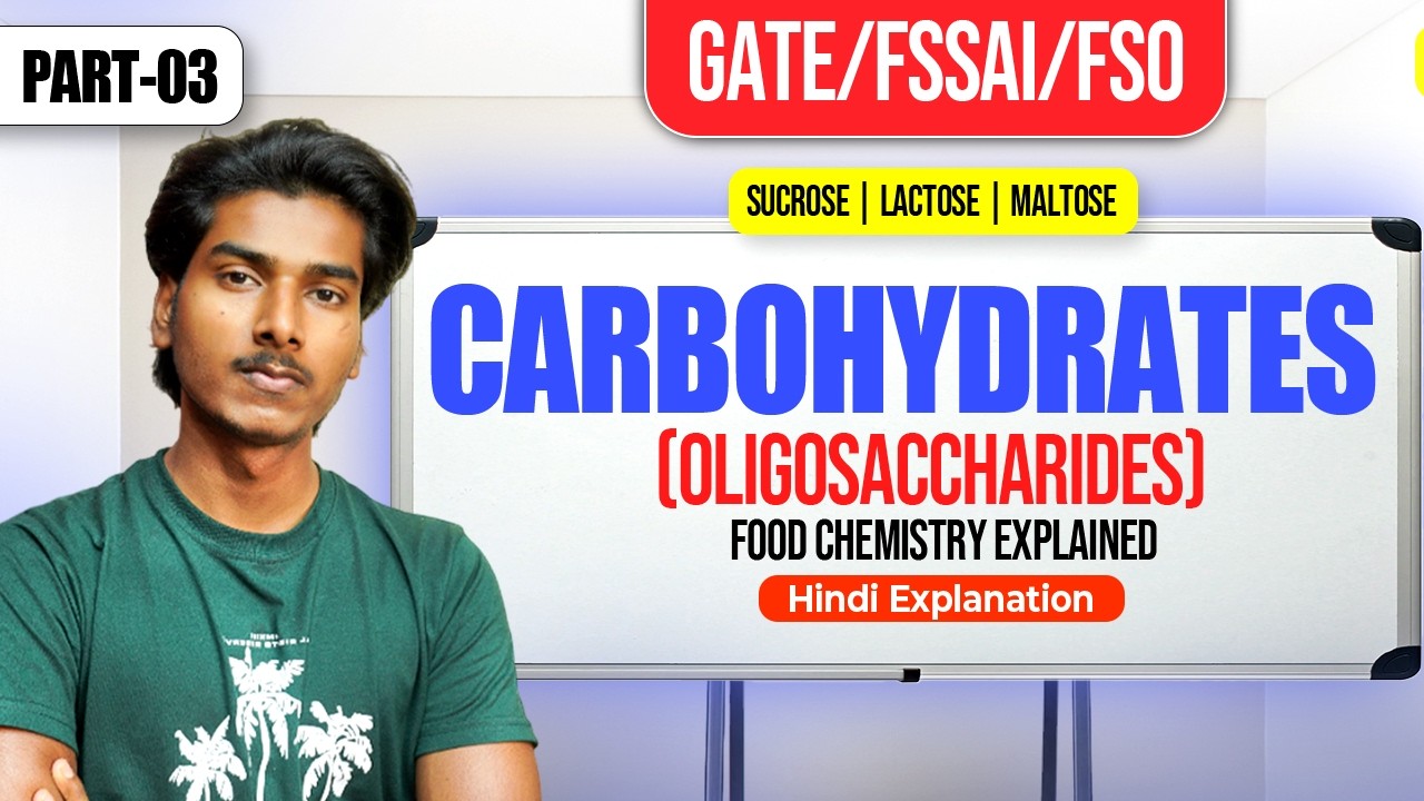 Oligosaccharides | GATE | CFSO | Fssai | Carbohyrates | O.R Fennema explained | Food Chemistry