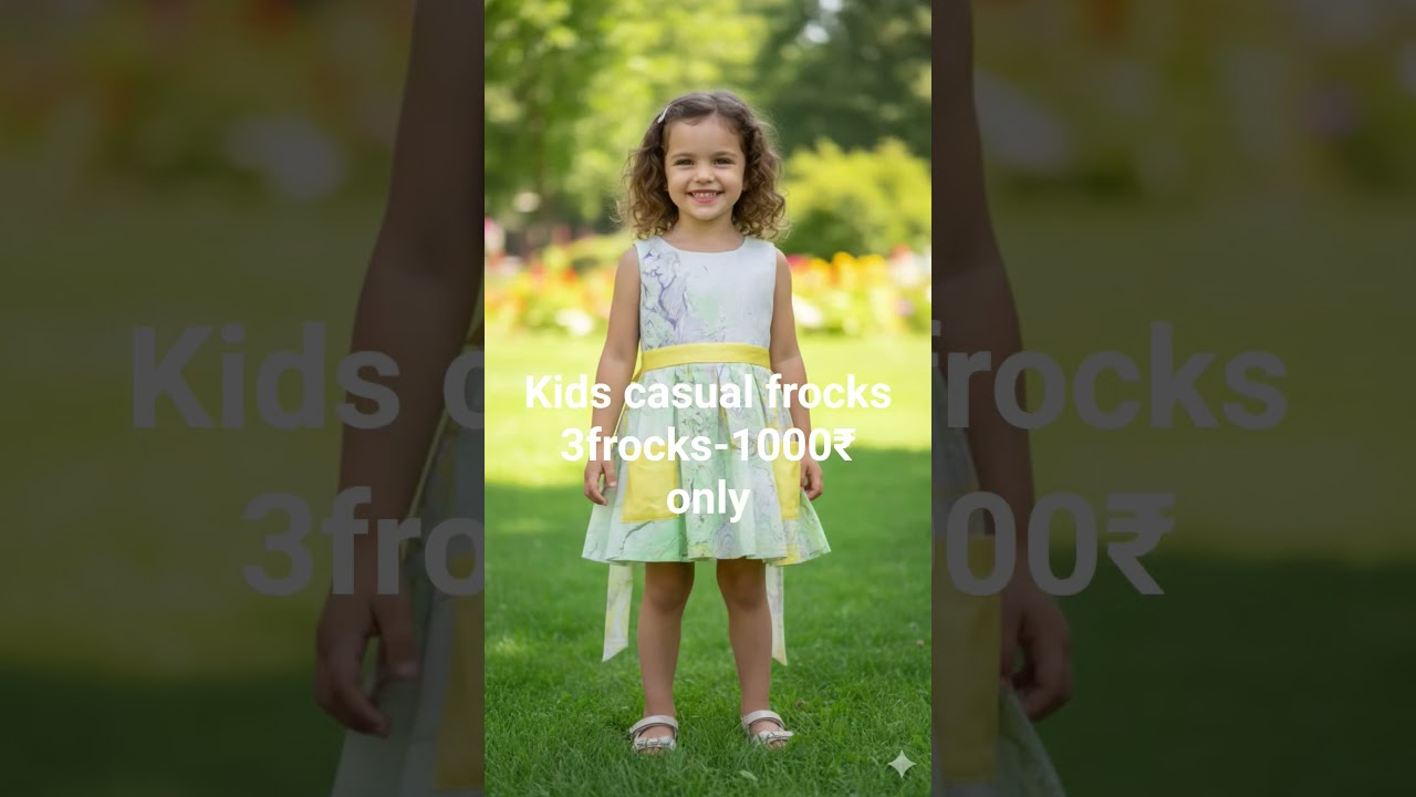 Looking for comfortable and stylish casual frocks for kids? 👗✨9949937662
