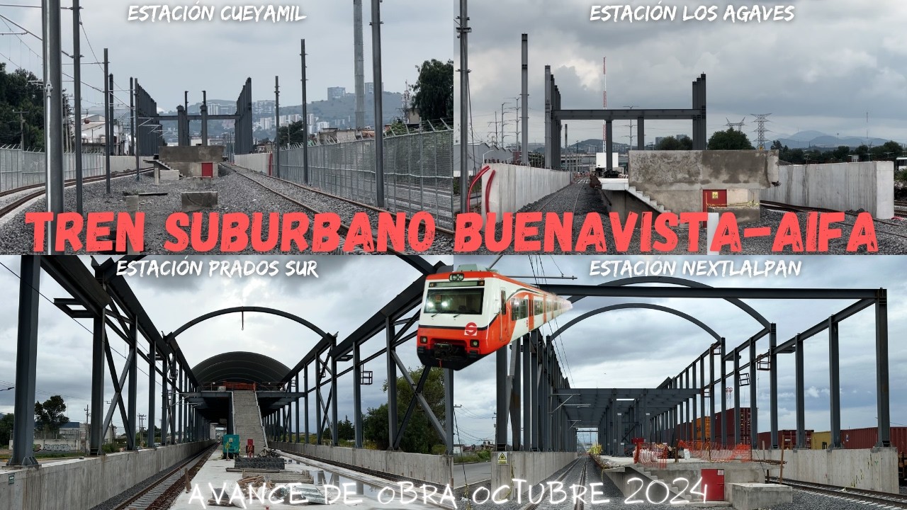 avance de obra TREN SUBURBANO AIFA (octubre 2024).