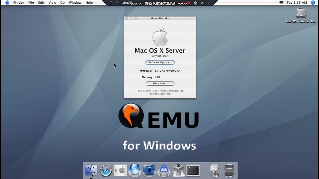 How To install Mac OS X Server 10.4 in QEMU