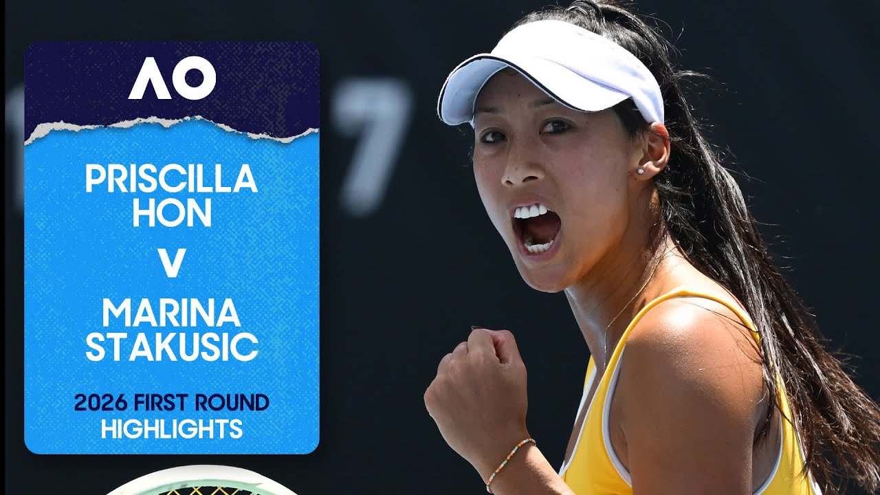 Priscilla Hon v Marina Stakusic Highlights | Australian Open 2026 First Round