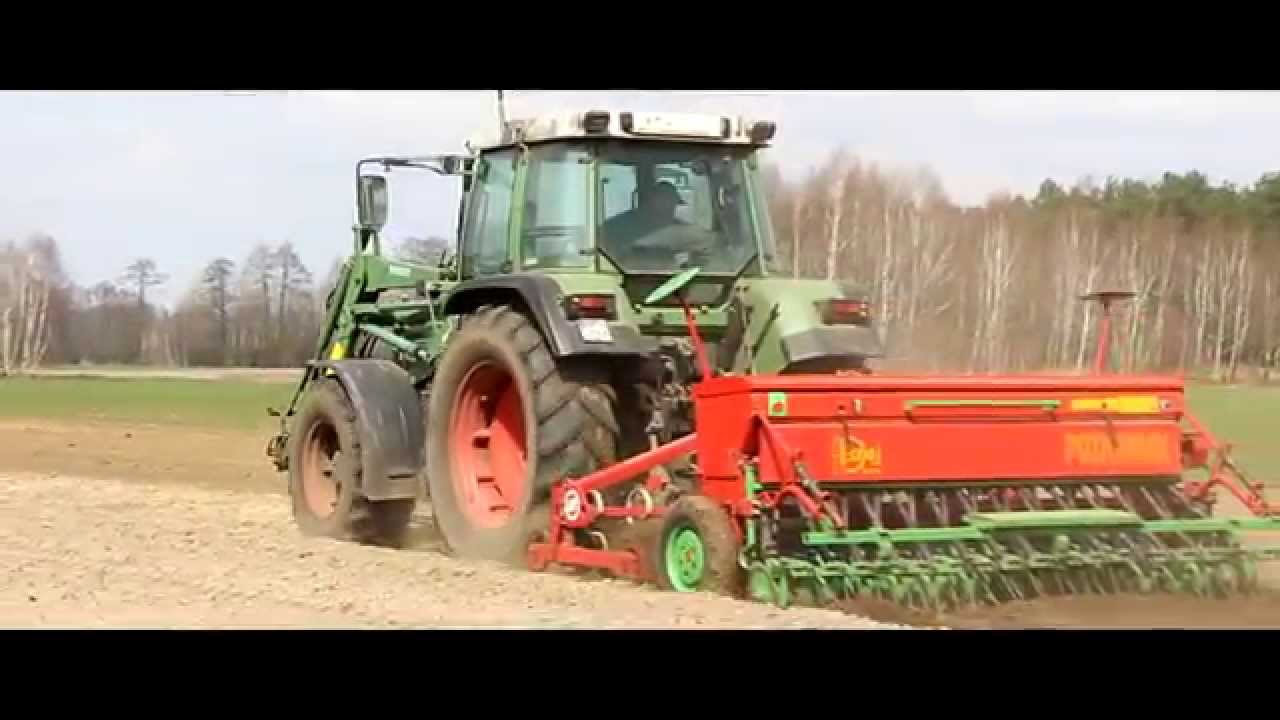 WIOSNA Siew owsa 2015 slow motion UNIA Famarol + Poznaniak