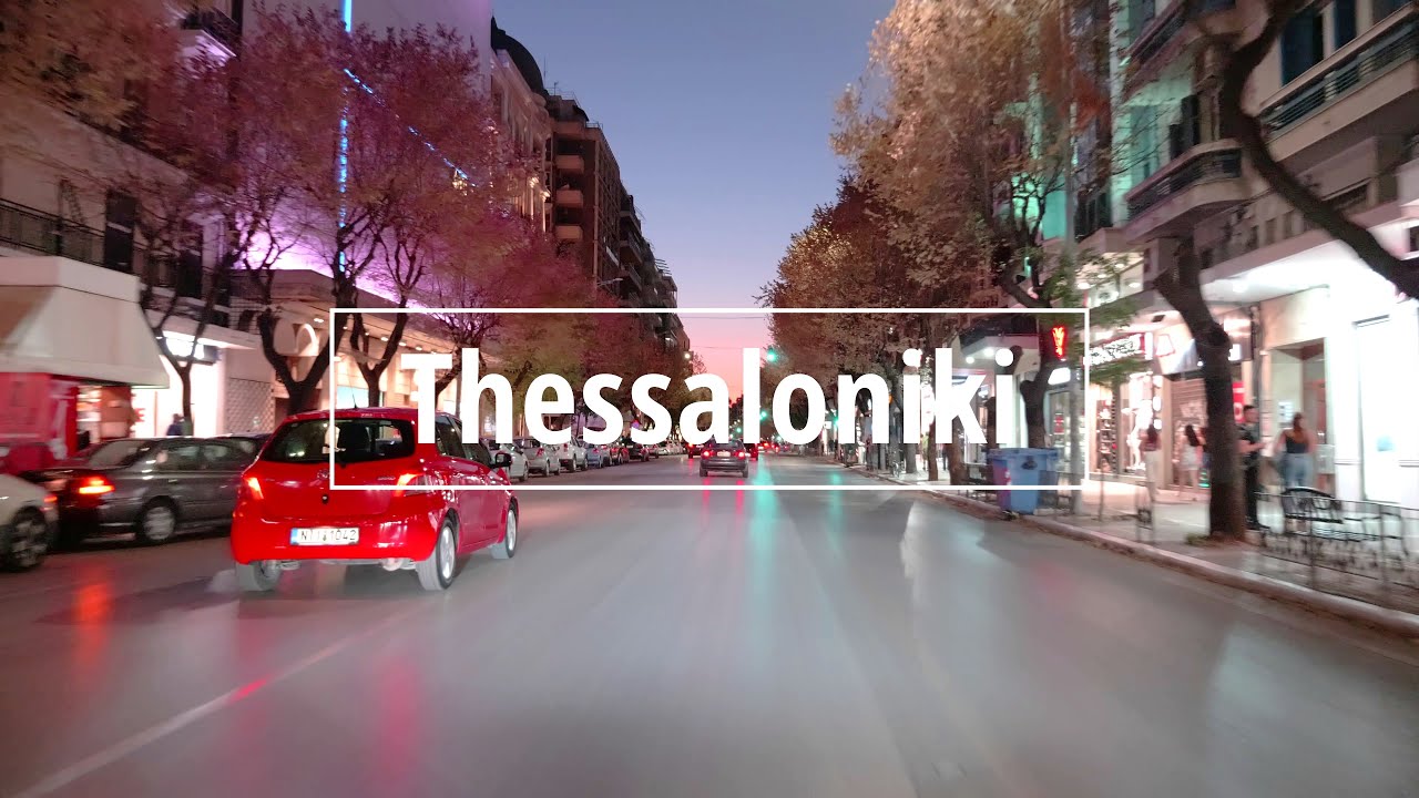 🇬🇷 THESSALONIKI Greece (GR), 2022, night driving tour