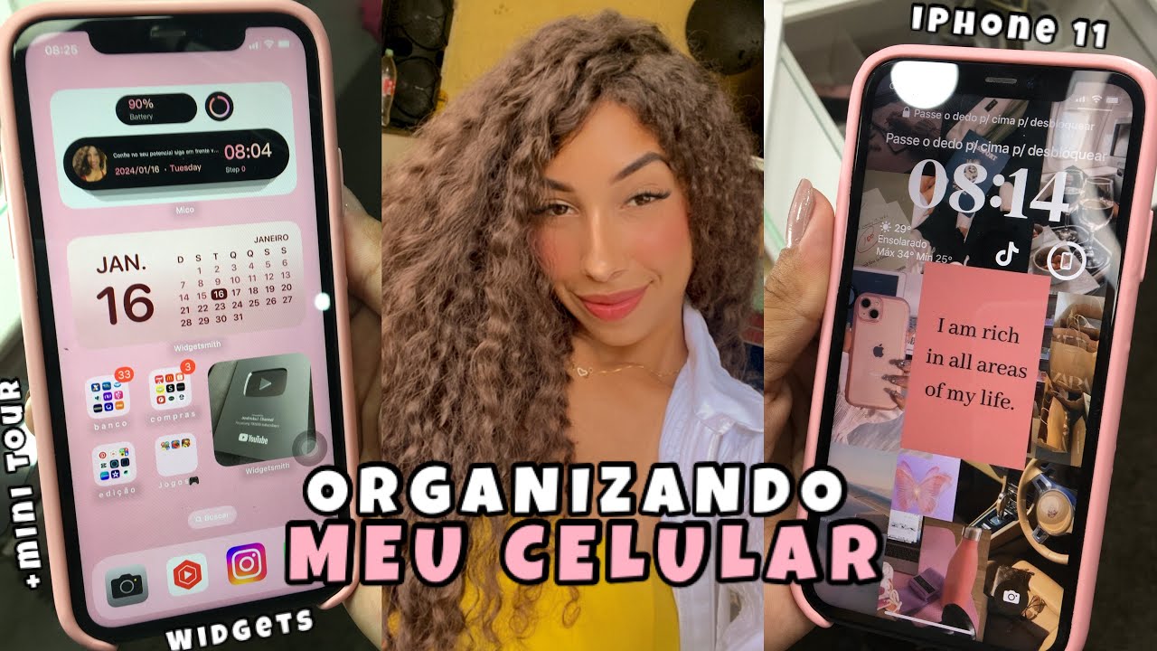 ORGANIZANDO MEU CELULAR PARA 2024 | IPHONE 11 de 128gb ~ widgets + mini tour 💖