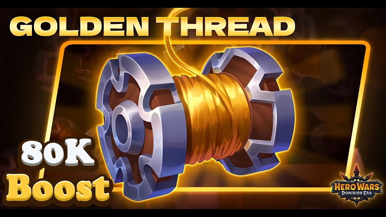 Hero Wars: 80K Golden Thread War Flag Pattern Power-Up