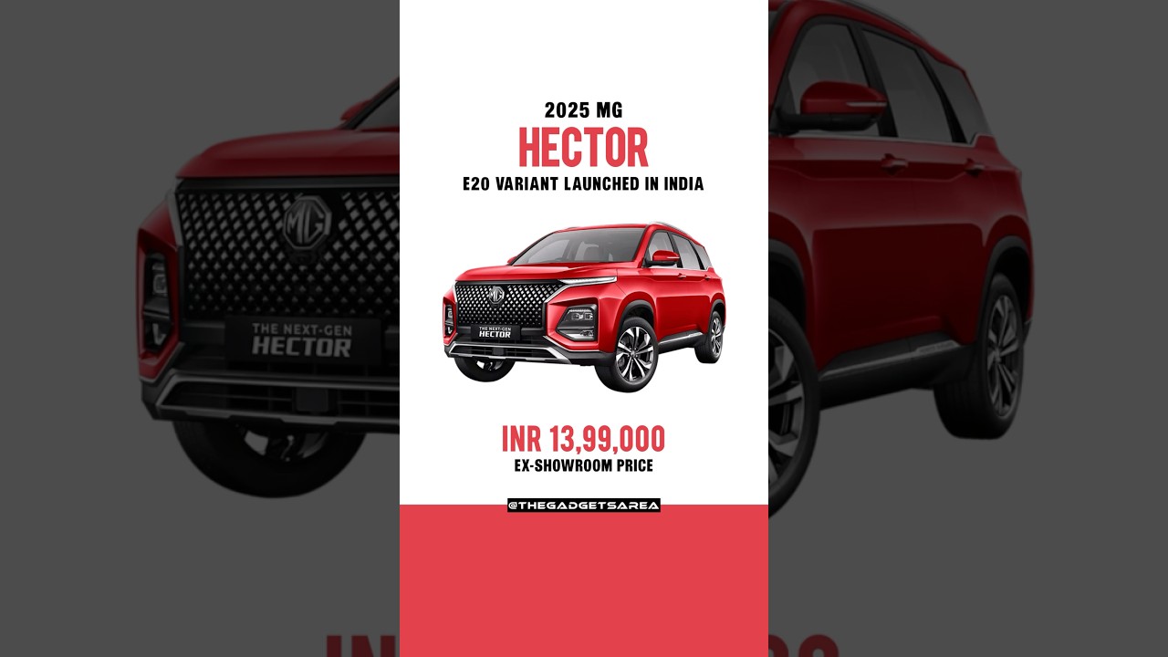 2025 MG Hector E20 Variant Launched in India 