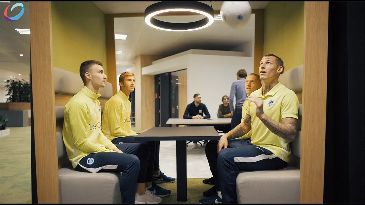 Cegeka & KRC Genk pakken uit met “Office Branding Stunt”.