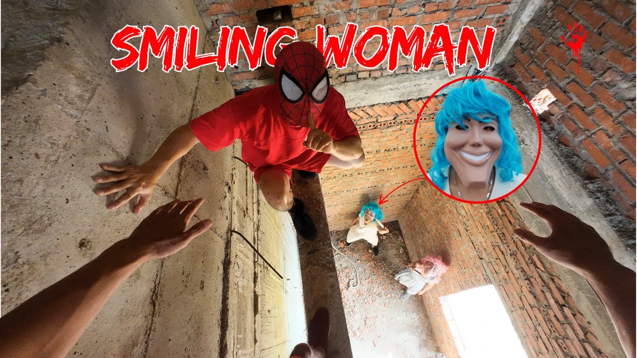 Smiling Woman Chases Team Spider Man Part 15 | Horror Parkour POV