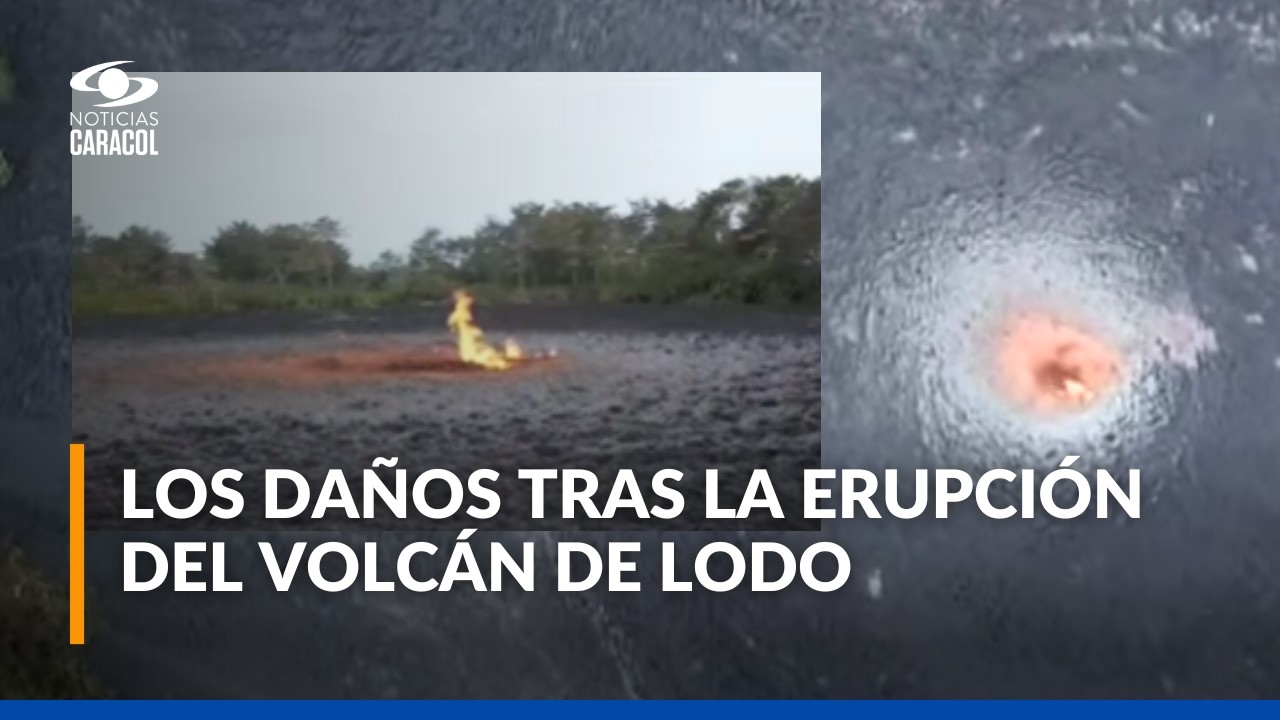 Erupción de volcán de lodo en San Juan de Urabá deja poblaciones incomunicadas y sin agua