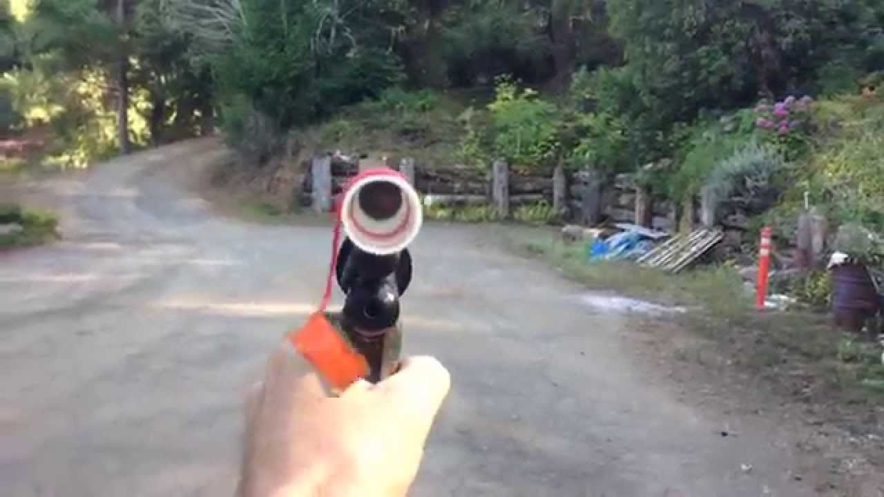 Shooting a Sheridan P68sc Stock Class Pump Paintball Gun