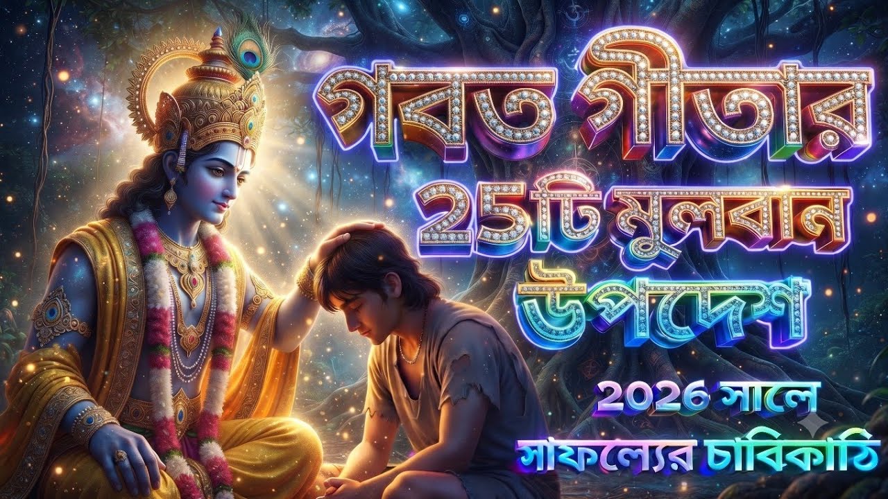 মন ভেঙে গেলে শ্রীকৃষ্ণ পাশে থাকো 💙  জীবন বদলাতে শ্রীকৃষ্ণের ২৫টি উপদেশ || ☺️ সাফল্যের চাবিকাঠি ||