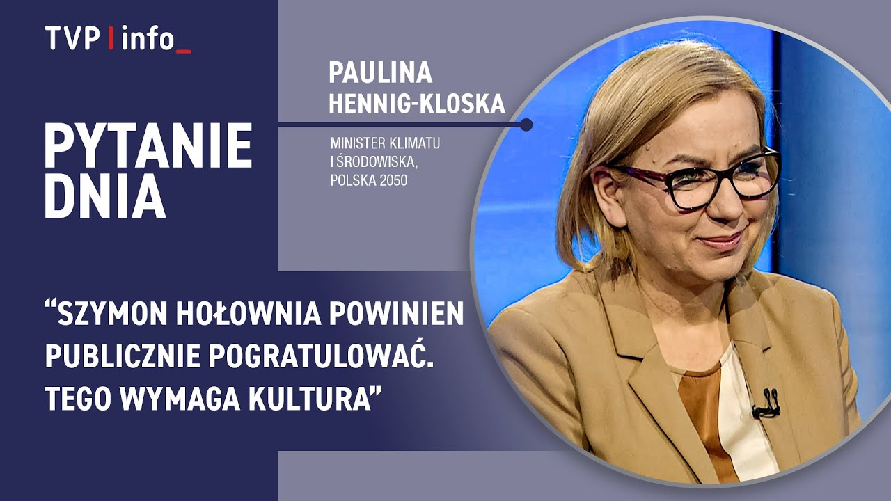 Hennig-Kloska: Hołownia powinien pogratulować. Zasady kultury | PYTANIE DNIA
