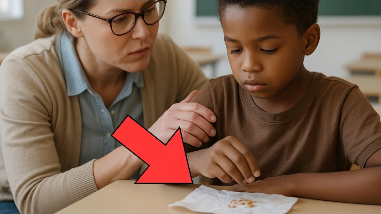 ENSEIGNANTE VOIT ÉLÈVE MANGER DES MIETTES… ET SA DÉCOUVERTE LUI BRISE LE CŒUR