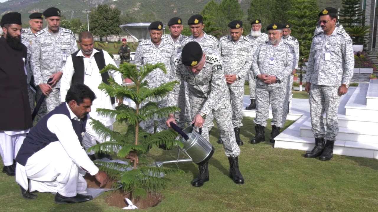CNS inaugurated Pak Navy Spring Tree Plantation Campaign-2020 by planting a tree at NHQ, Islamabad.