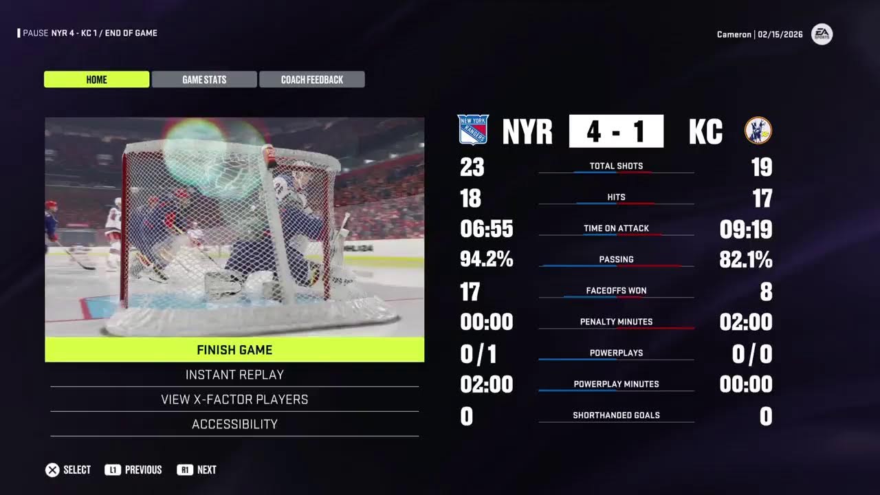 Blades vs Rangers
