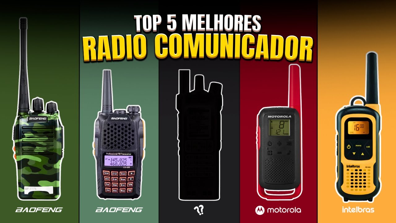 Qual WALKIE TALKIE Comprar em 2025? 5 Melhores Radio Comunicadores ✅