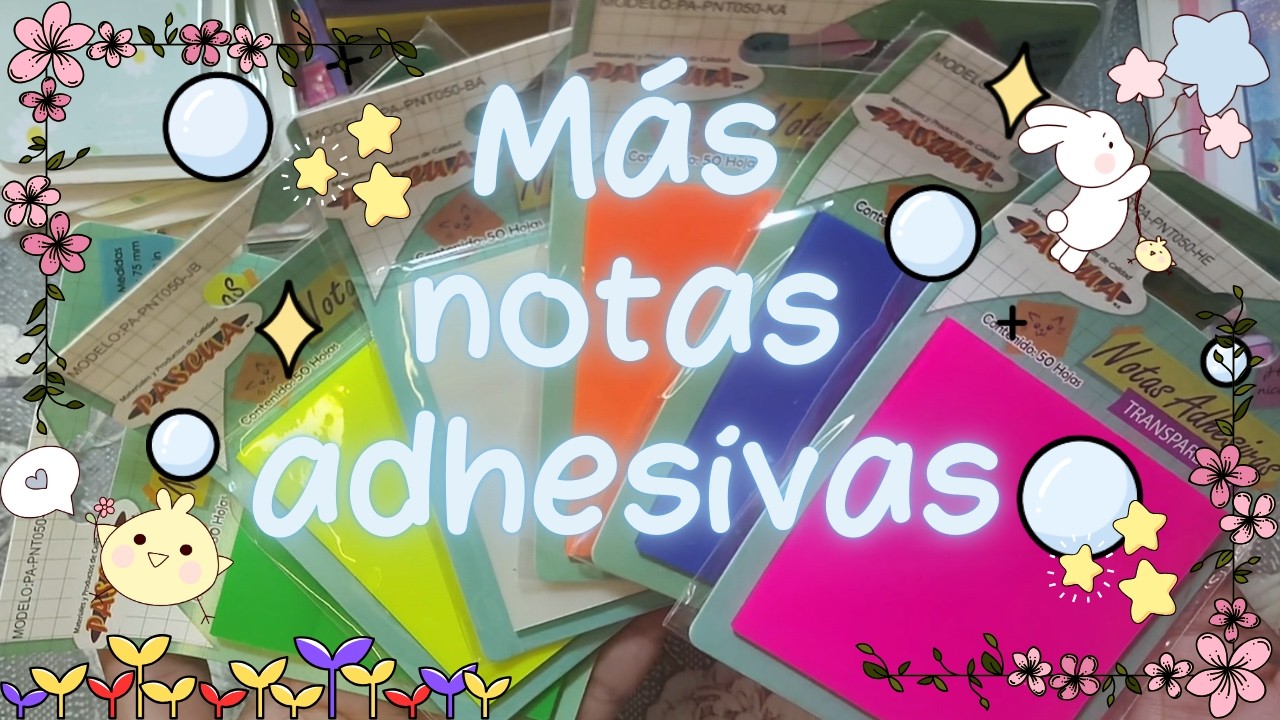 Notas adhesivas y #stickynotes ✨ parte de la colección #papeleriabonita 🌸😍