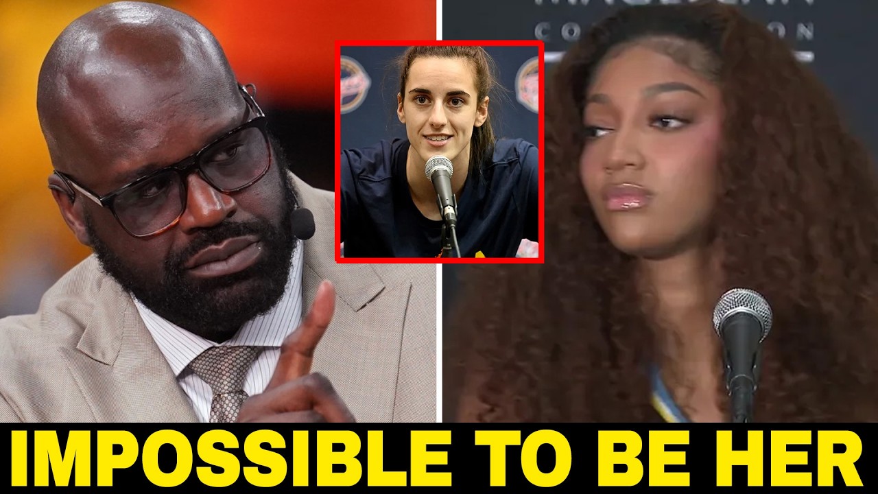 Shaq Destroys Angel Reese on her own Podcast Over Caitlin Clark! EMOTIONAL DAMAGE!