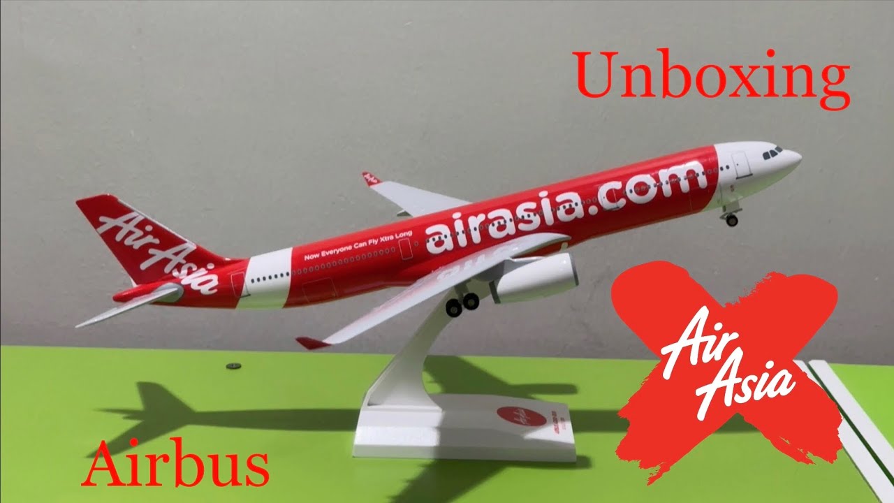 ✈️🅰️AirAsia X New Livery Airbus A330-300 Unboxing (ASMR)