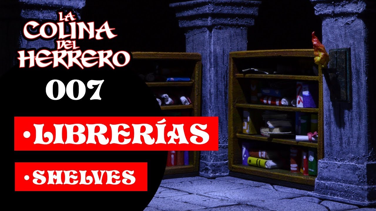 007 Librerías, Libros y pergaminos / Shelves, books and parchments (Heroquest - D&D - Pathfinder)