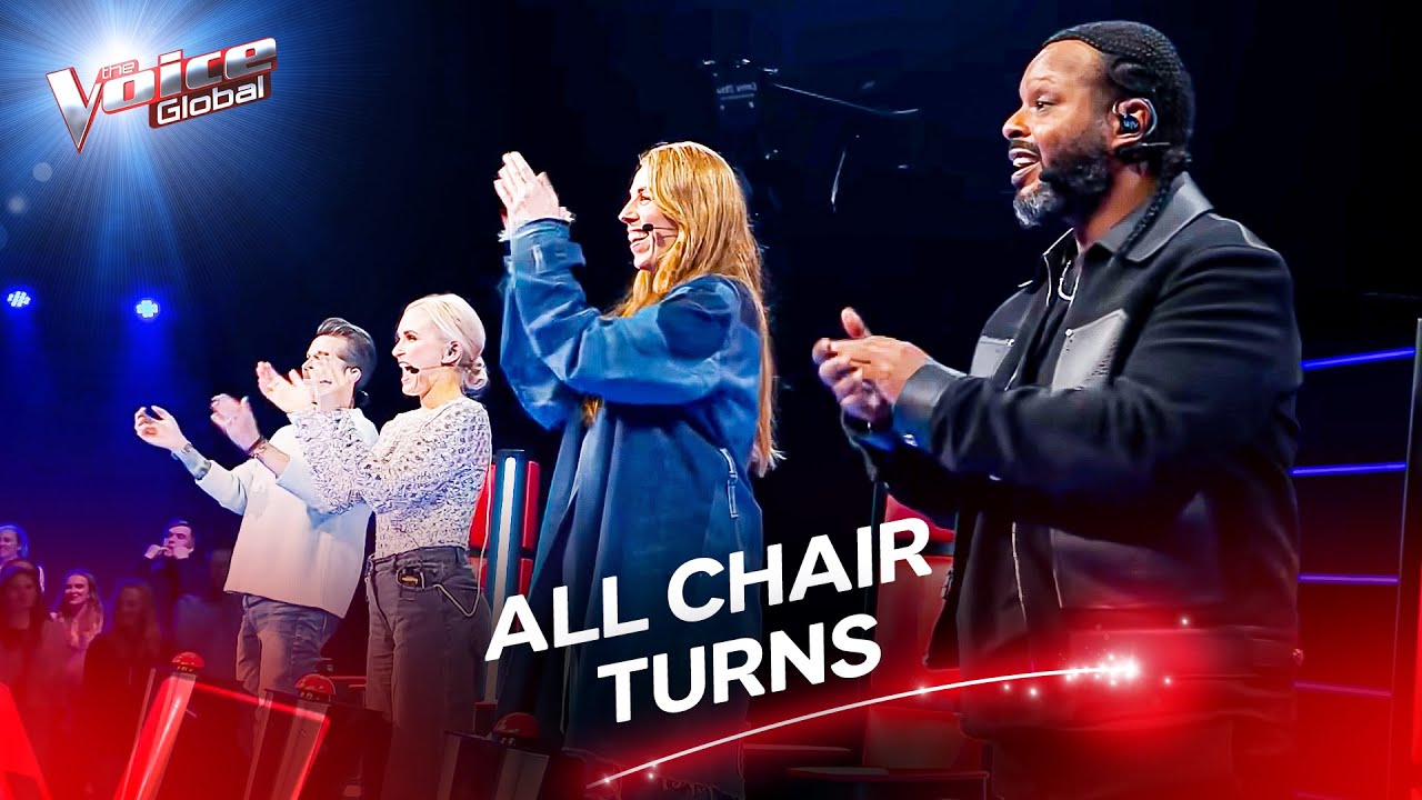 OUTSTANDING 4-Chair Turns Made the Coaches Lost It! | The Voice