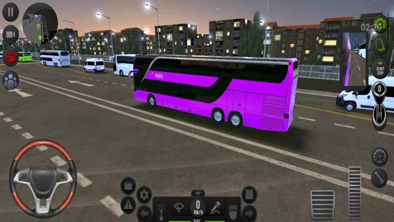 Bus Simulator Ultimate #1|Long drive with pink bus|Pink bus driving|Android gameplay|