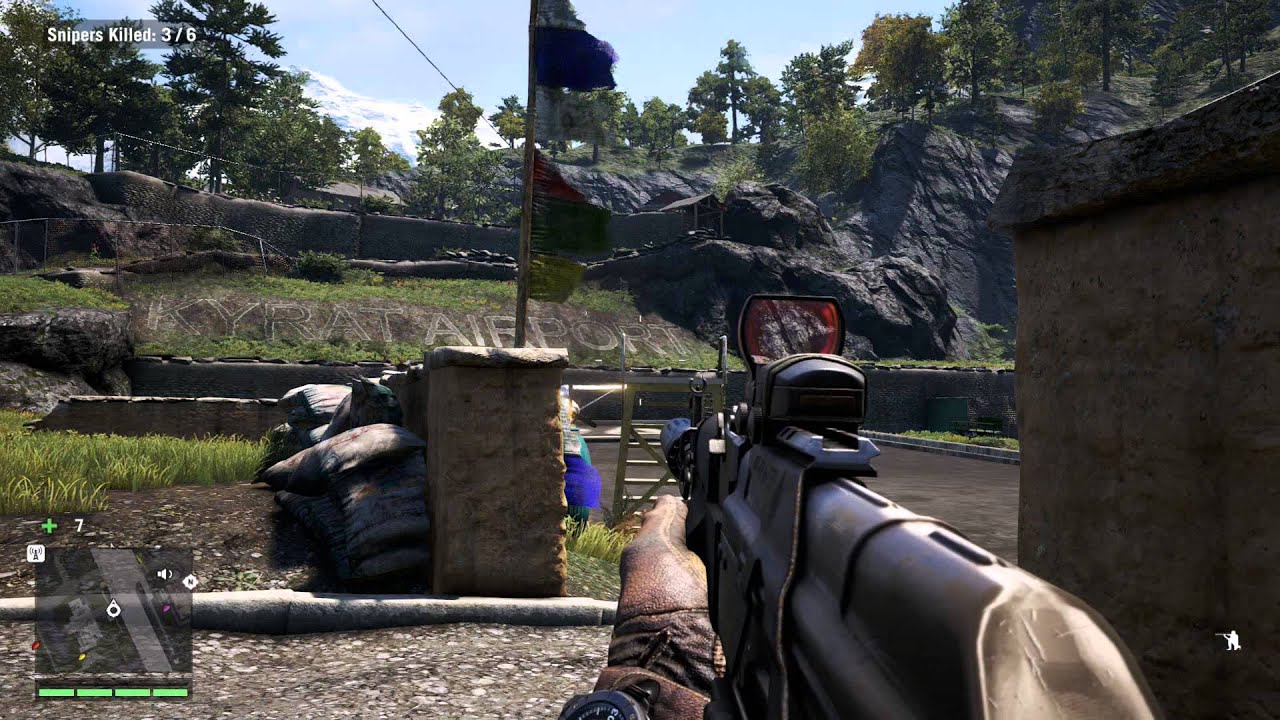Far Cry 4 - Free Willis: Infiltrate The Airport (Stealth) & Kill All 6 Snipers Gameplay Sequence PS4