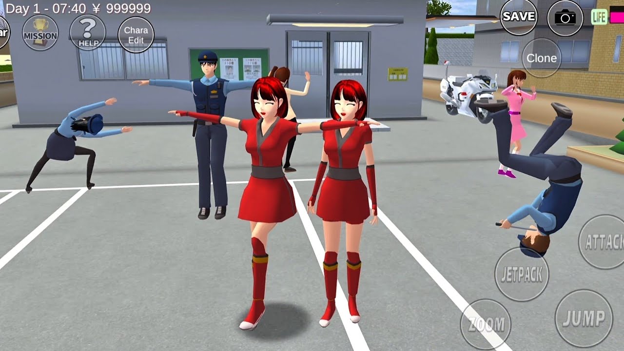 PEMANASAN SEBELUM LAWAN YAKUZA! Olahraga Bareng Pak Polisi di Sakura School Simulator 😱