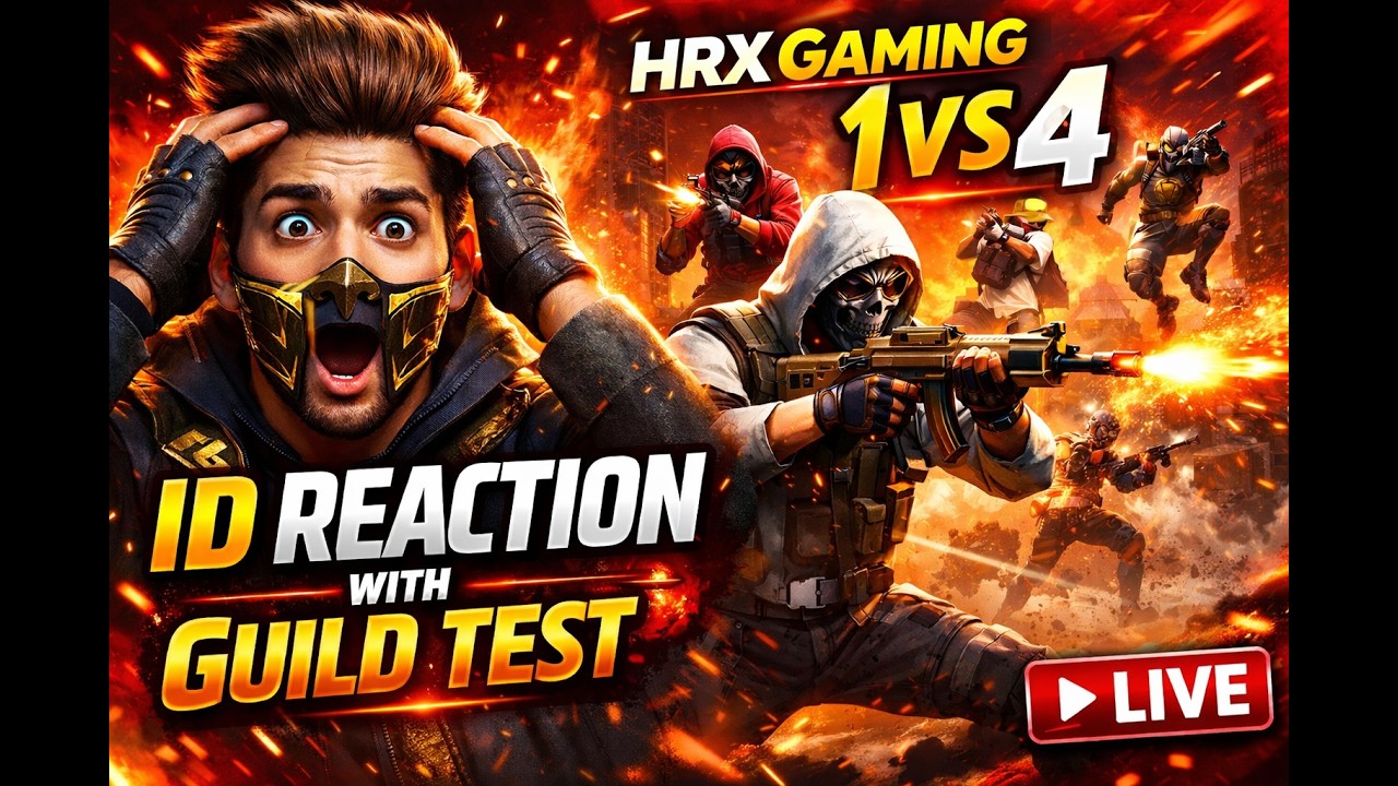 “FREE FIRE LIVE 🔴 | UID REACTION | 1v4 CLUTCH GAMEPLAY”