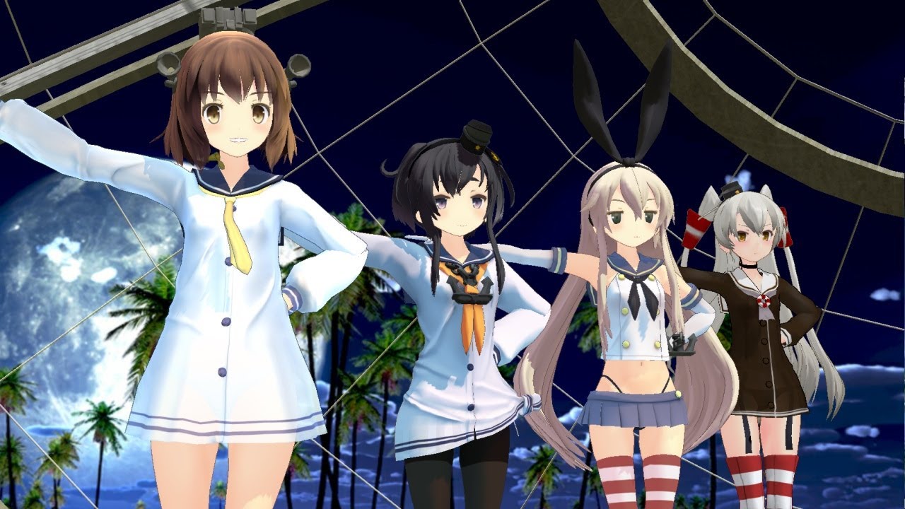 島風　天津風　雪風　時津風　有頂天LOVE【MMD艦これ】
