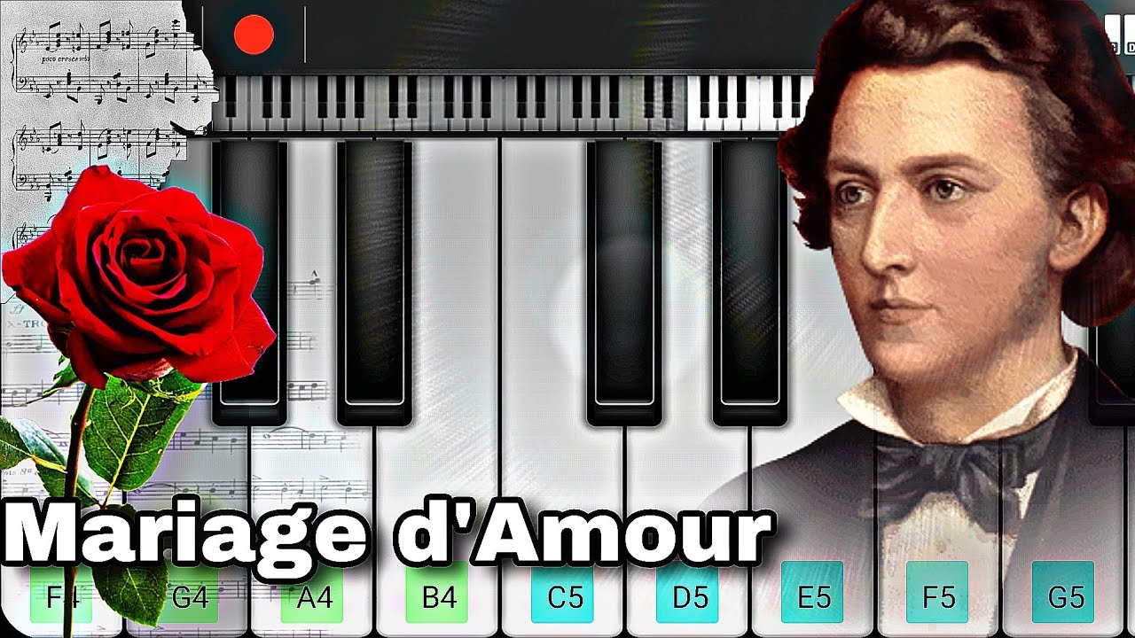 Spring Waltz - Chopin (Mariage d_Amour) EASY Perfect Piano Mobile 🎹🎶🥀