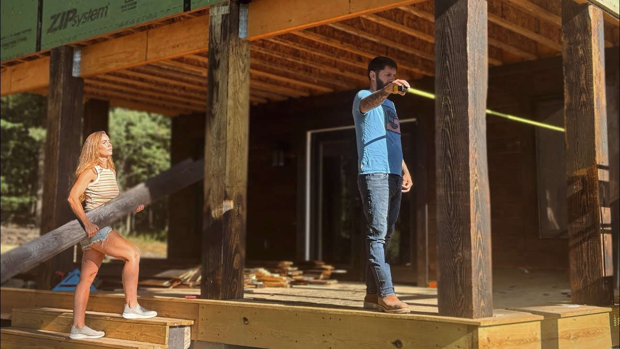 Big Progress! Siding, Concrete Balcony + Winter Prep