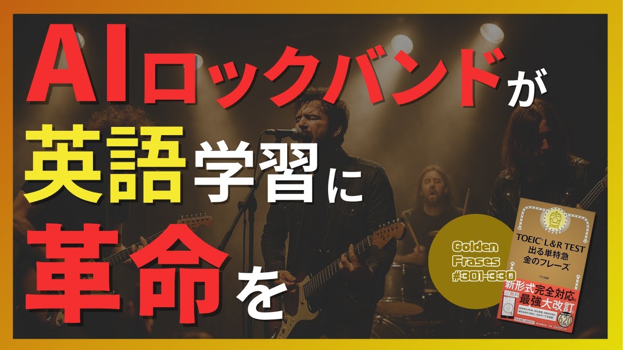 【英語が英語で理解できるようになる音楽】英会話とTOEICを同時に伸ばす｜11.金のフレーズ301-330
