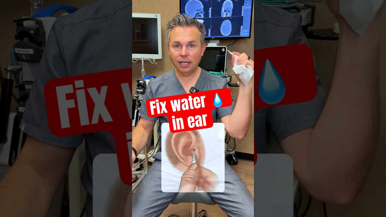 Water stuck in ear? Easy fix.
