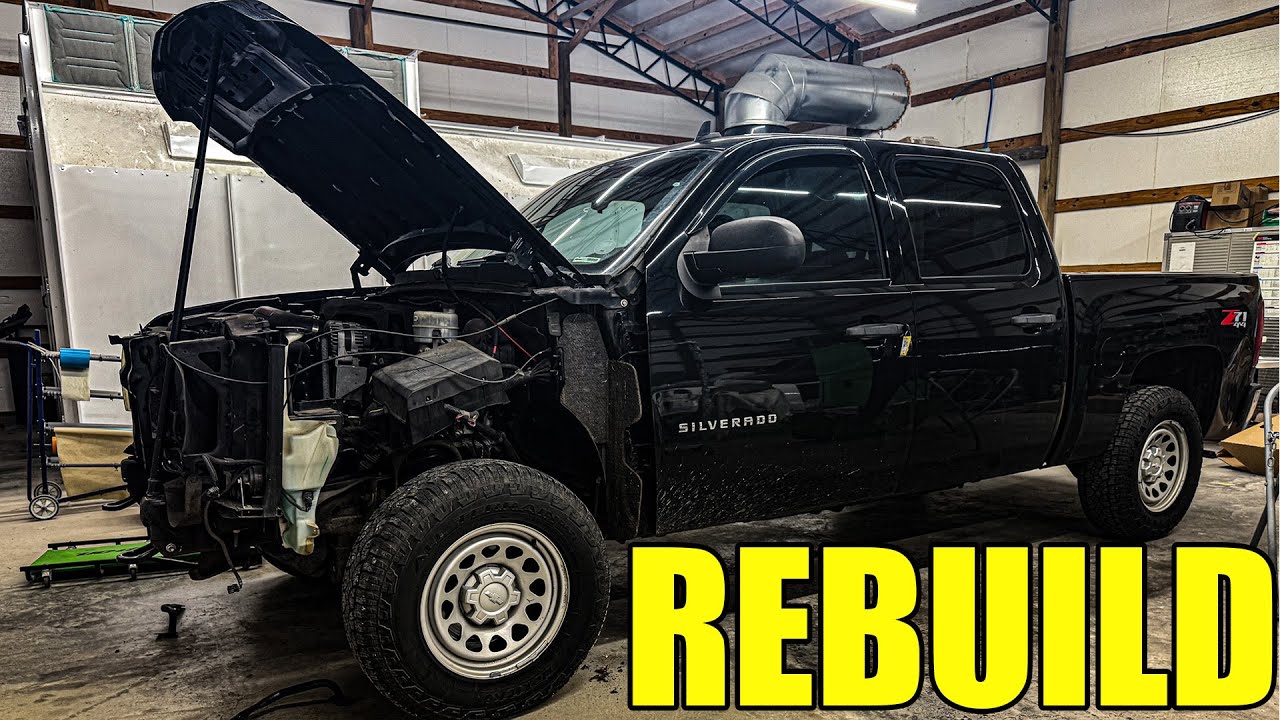 Восстановление передней части кузова Silverado