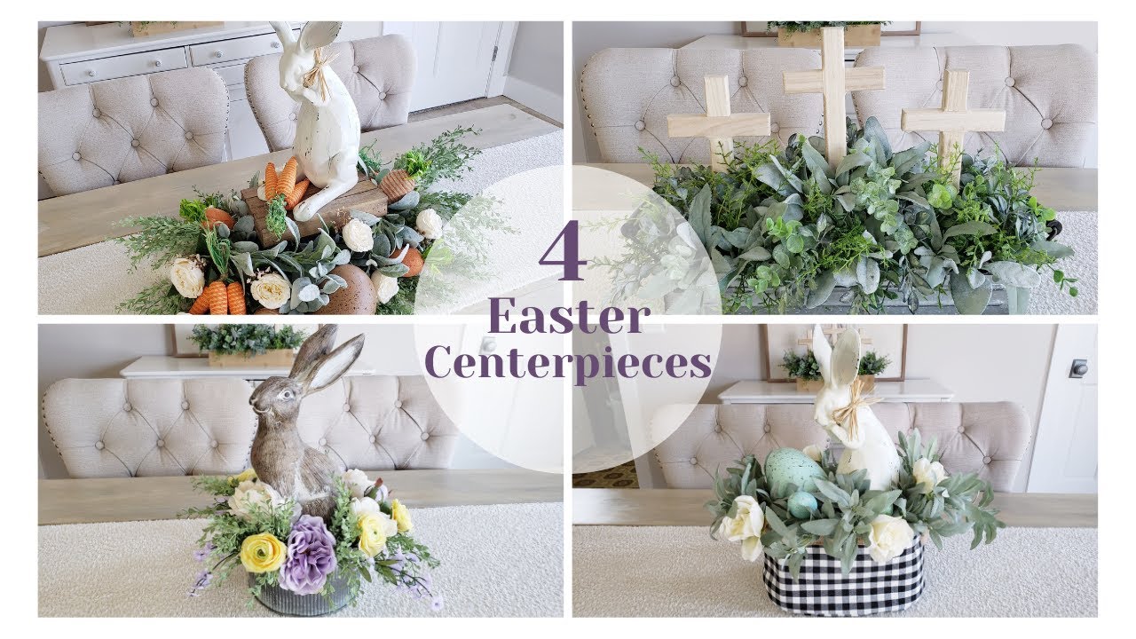 DIY Easter Table Centerpieces | Easter Centerpieces | DIY Easter Decorations | Buffalo Check Decor