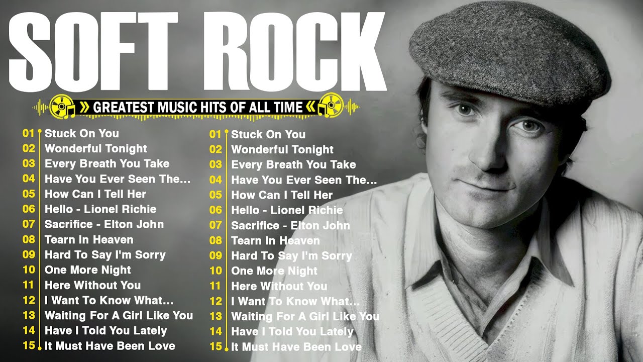 Phil Collins, Lionel Richie, Elton John, Bee Gees, Eagles, Foreigner📀Greatest Hits Soft Rock Ballads