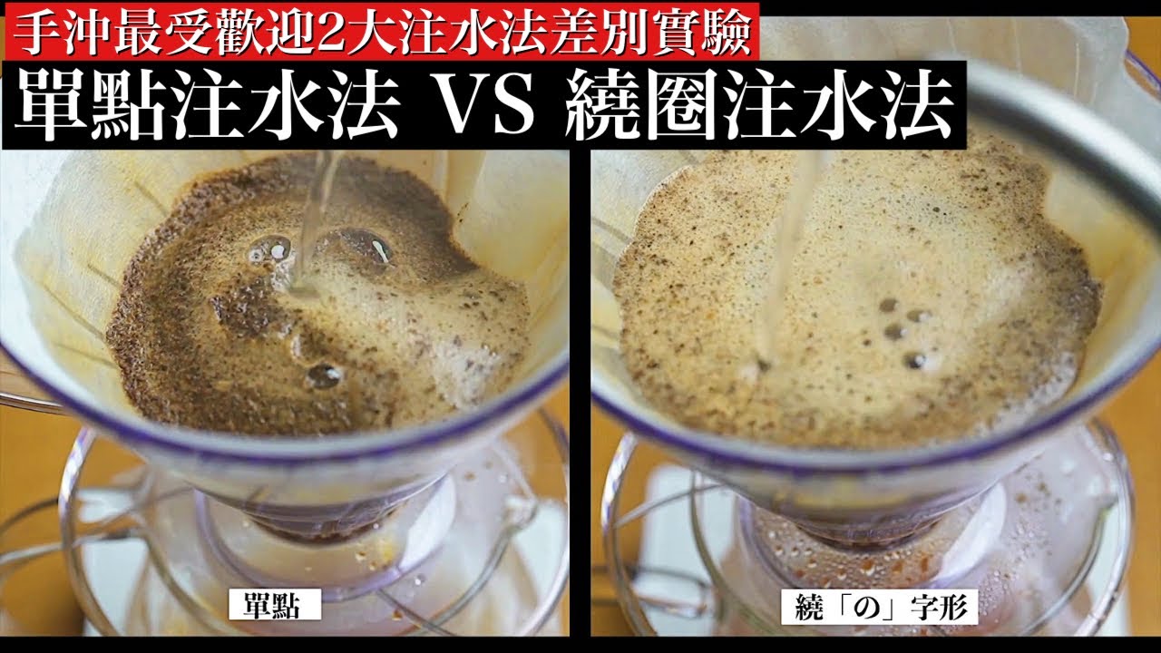 ［2大最受歡迎注水法實驗］手沖咖啡單點注水對決繞圈注水 伊藤篤臣實驗驚人結果