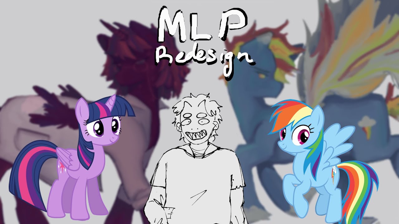 PART 3 of redesigning my little pony characters (MLP VIRUS AU)