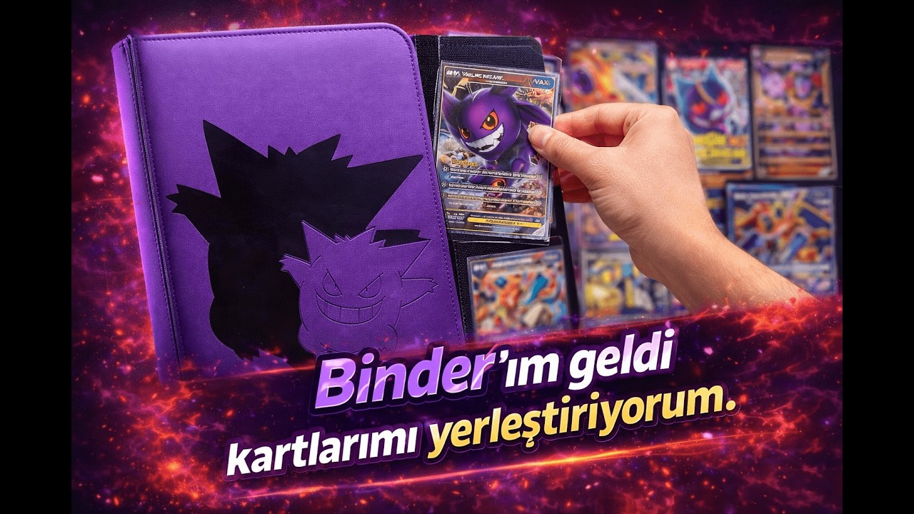 BÖLÜM 4: Gengar Binder'ım Geldi | Birlikte İlk Adımı Atıyoruz | Pokemon Kartlarımı Bindera Diziyoruz