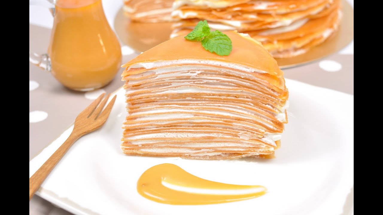 เครปเค้กชาไทย Thai Tea Crepe Cake