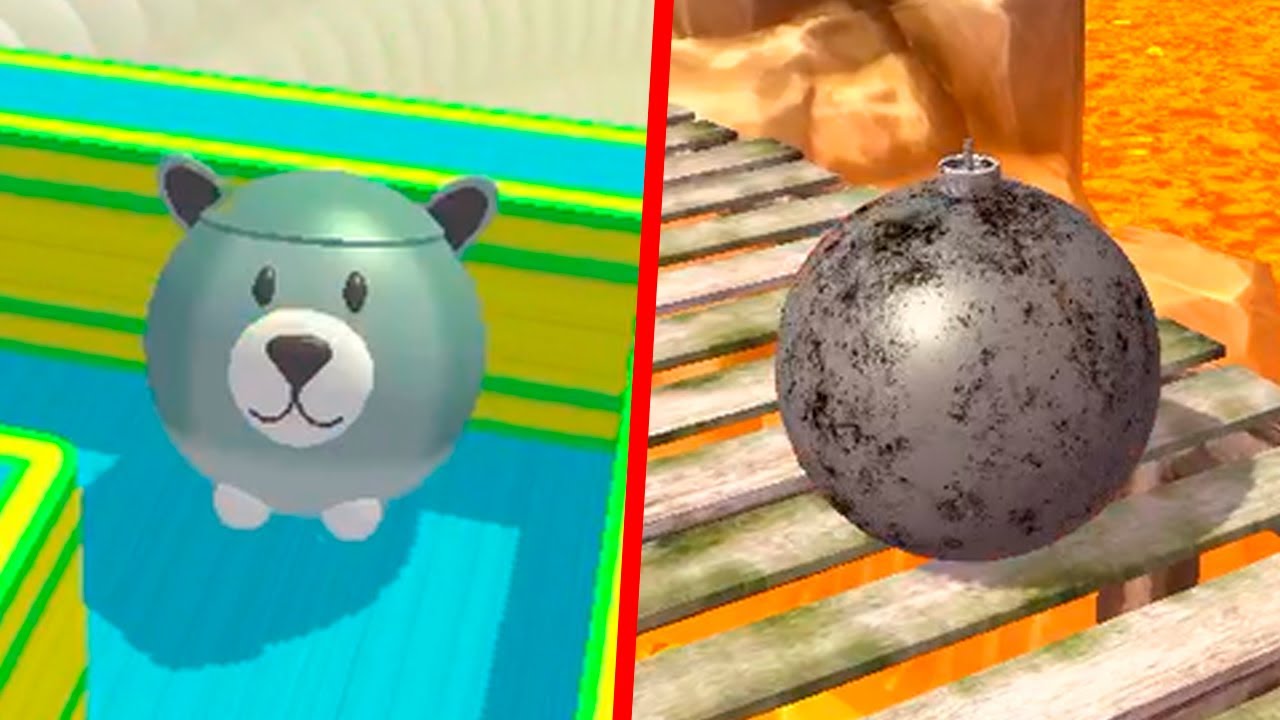 Action Balls 3D (Lvl 75-76) Reverse vs Adventure Balls (Lvl 14 to 16) Reverse - Video Speedrun