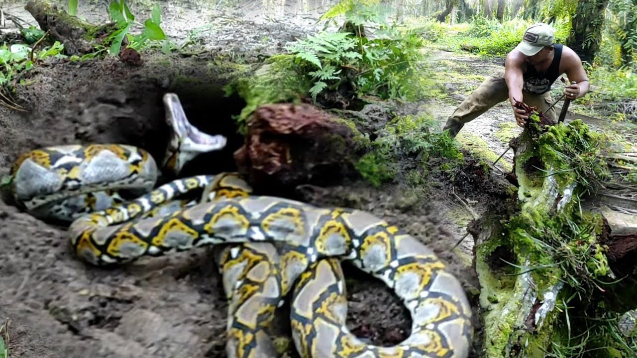 DIKIRA ANACONDA TERNYATA SAAT DI EVAKUASI ISINYA MERINDING | ULAR PYTHON | ULAR | MANDA PETUALANG