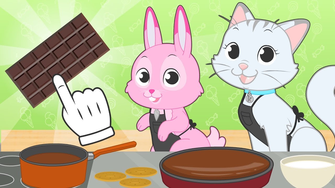 BABY PETS Kira and Ruby Make Birthday Cake for Max 🎂 Easy Recipes for Kids