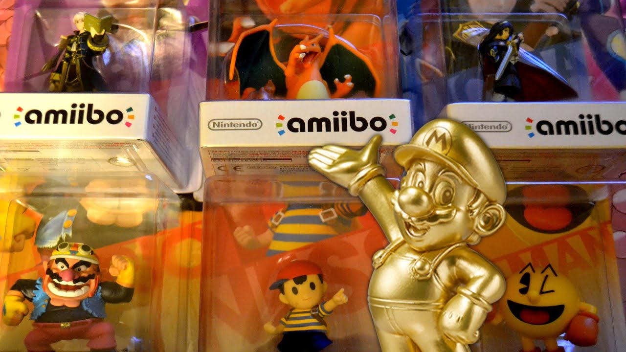 Présentation des 6 Amiibo Super Smash Bros 4ème vague + Amiibo Mario Gold