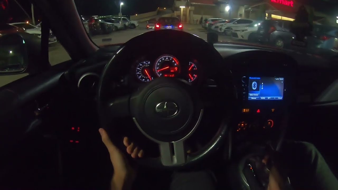 POV - Night Cruise To A Car Meet In A FRS