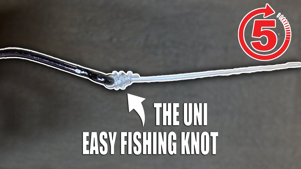 EASY FISHING KNOT! How to tie LINE TO HOOK (THE UNI) Gale Force Twins