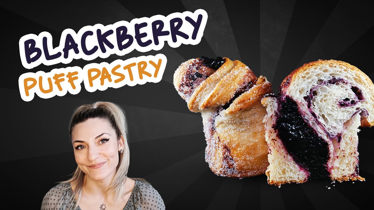 Best Puff Pastry Rolls with Blackberry Filling | How to Make a Cruffin