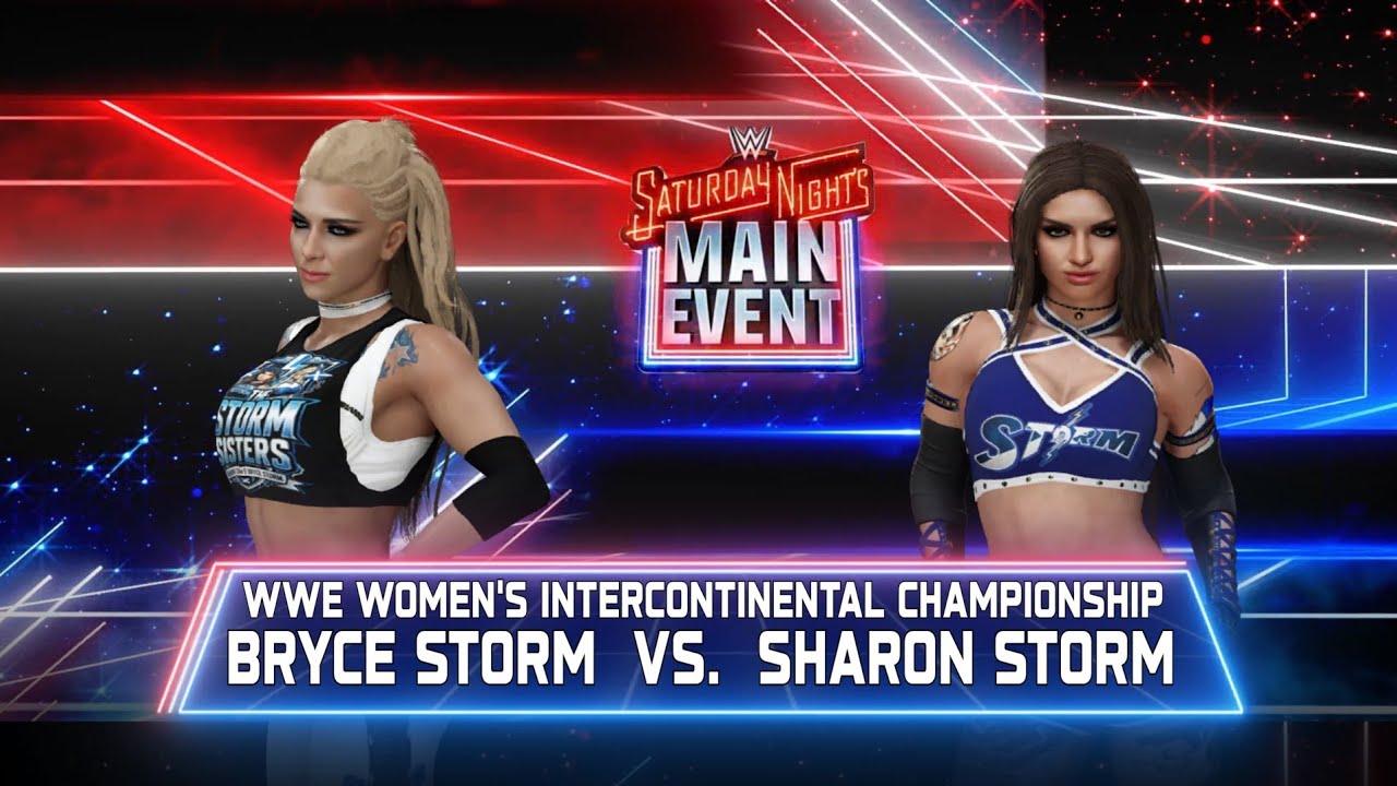 WWE 2K25 Bryce Storm Vs Sharon Storm - Women's Intercontinental Championship